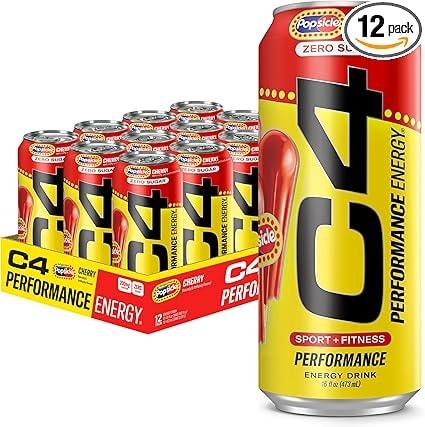Cellucor C4 Energy Drink Cherry Carbonated Pre Workout