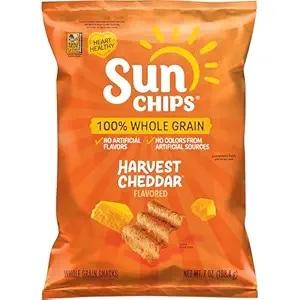 Sunchips Harvest Cheddar Multigrain Snacks, 7 Oz Bag