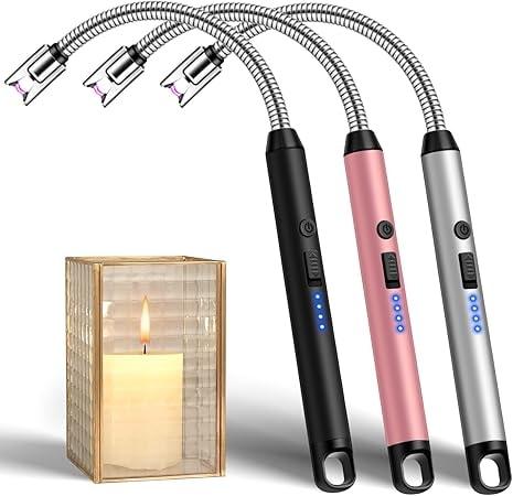 LcFun 3 Pack Electric Plasma Candle Lighter Set
