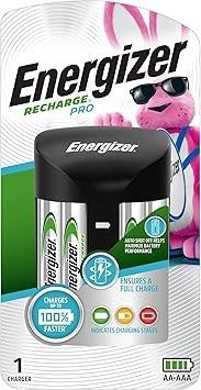 Energizer Recharge Pro AA/AAA Battery Charger with 4 AA Batteries