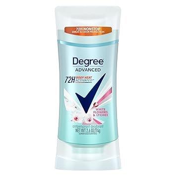 Degree Advanced Antiperspirant Deodorant, White Flowers & Lychee, 2.6oz - Image 1