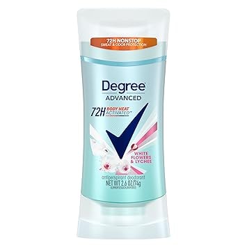 Degree Advanced Antiperspirant Deodorant, White Flowers & Lychee, 2.6oz