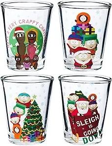 Silver Buffalo South Park Christmas Shot Glass Set
