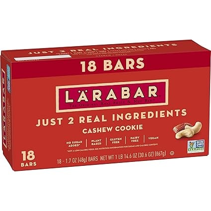 LÄRABAR 18-Pack Cashew Cookie Fruit & Nut Bars