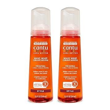 Cantu Wave Whip Curling Mousse with Shea Butter (2-Pack)
