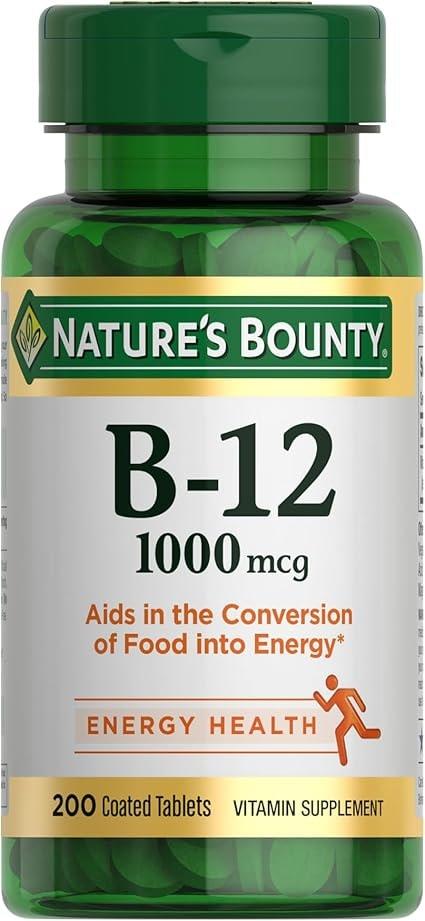 Nature's Bounty Vitamin B12 1000 mcg Tablets
