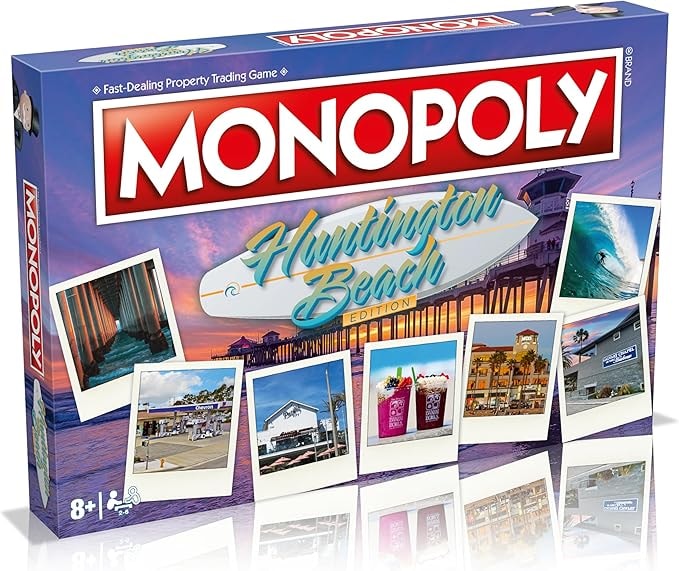 Top Trumps Monopoly Huntington Beach Edition Board Game