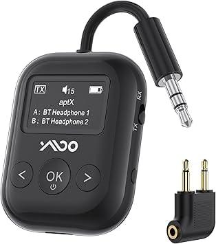 YMOO Bluetooth 5.4 Transmitter Receiver with OLED Screen