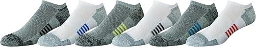 Amazon Essentials Men's Cotton Blend No-Show Socks (6-Pair)