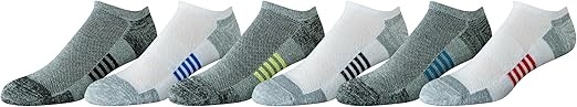 Amazon Essentials Men's Cotton Blend No-Show Socks (6-Pair)