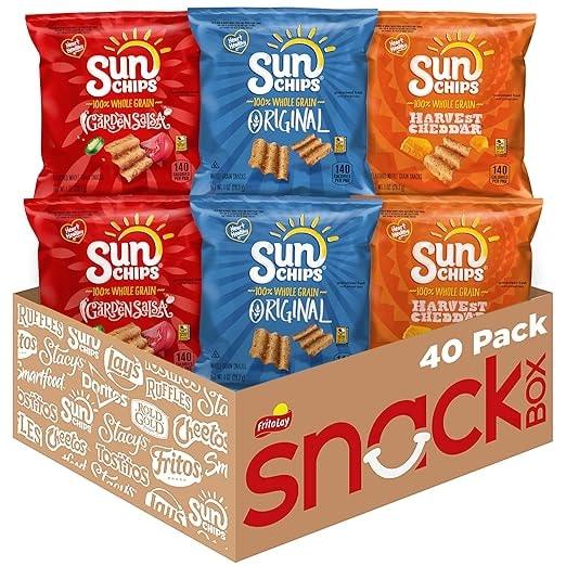 SunChips Multigrain Chips Variety Pack, 40 Count
