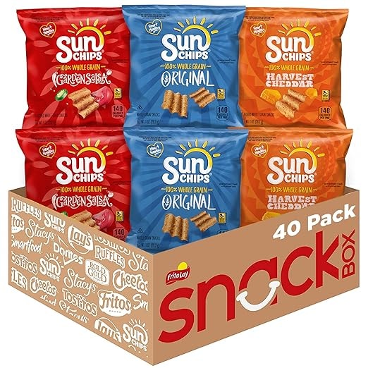 SunChips Multigrain Chips Variety Pack, 40 Count