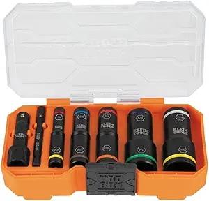 Klein Tools 65618 KNECT Flip-10 SAE Impact Socket Set