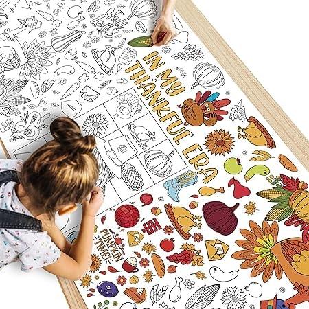 WPROICHD Thanksgiving Giant Coloring Poster/Tablecloth