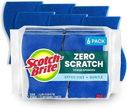 Scotch-Brite Zero Scratch Scrub Sponge - 6 Pack