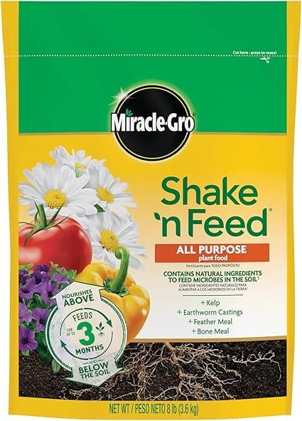 Miracle-Gro Shake 'N Feed All Purpose Plant Food, 8-Lbs
