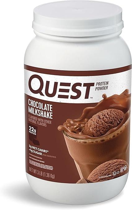 Quest Nutrition Protein Powder, Chocolate Milkshake, 3 lbs
