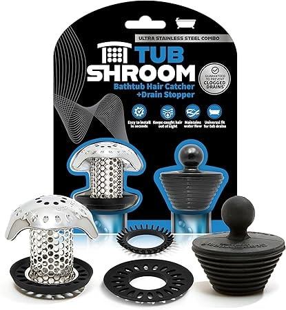 TubShroom Ultra Stainless Steel Bathtub Drain Protector