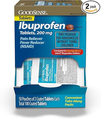 GoodSense 100-Count 200mg Ibuprofen Tablets