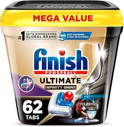 Finish 62-ct Ultimate Infinity Shine Dishwasher Pods