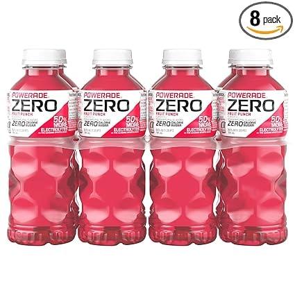 POWERADE ZERO Fruit Punch Electrolyte Sports Drink 8 Pack
