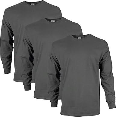 Gildan 3-Pack Ultra Cotton Long Sleeve T-Shirts