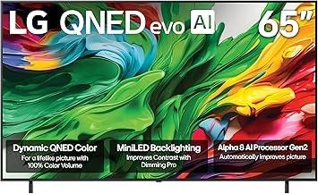 LG 65-Inch QNED evo AI 4K Mini LED Smart TV 65QNED85AUA