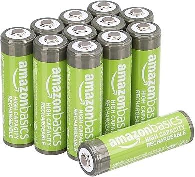 Amazon Basics 12-Pack 2400 mAh Rechargeable AA Batteries