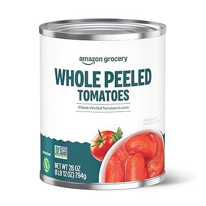 Amazon Grocery Whole Peeled Tomatoes, 28 Oz