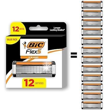 BIC Flex 5 Refillable Razor Cartridges