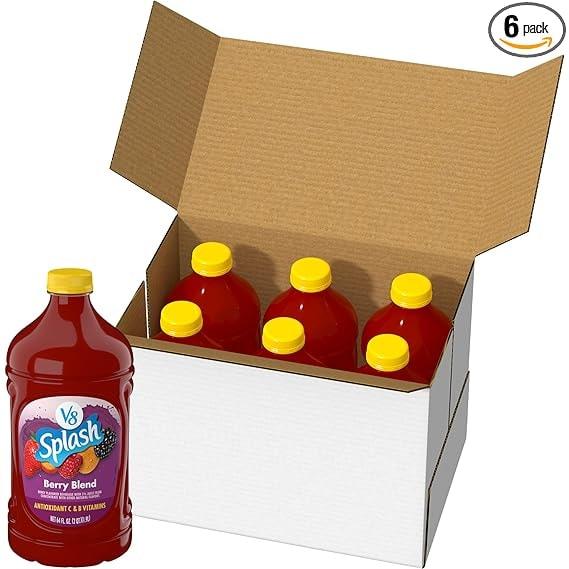 V8 Splash Berry Blend Flavored Juice Beverage, 64 Oz - Image 1