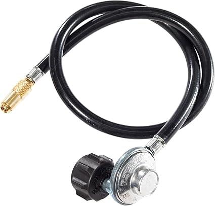 Blackstone 3' Rubber Propane Adapter Hose & Regulator