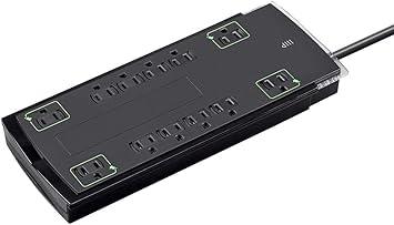 Monoprice 12-Outlet 4230 Joules Slim Surge Protector Power Strip