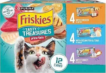 Purina Friskies Tasty Treasures Wet Cat Food Variety Pack