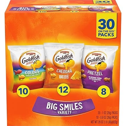 Goldfish Crackers Big Smiles Variety Pack