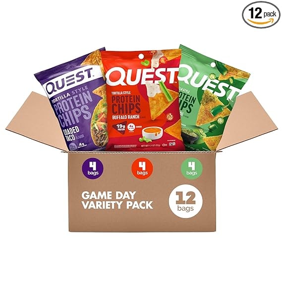 Quest Nutrition Tortilla Style Protein Chips - Game Day Variety Pack