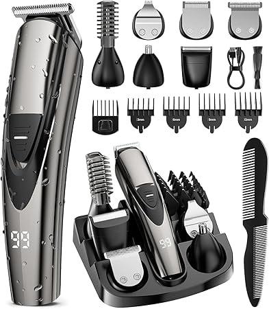 SHPAVVER 12-in-1 Cordless Beard and Hair Trimmer Grooming Kit