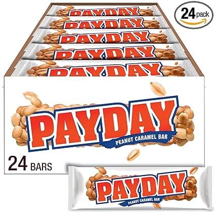 PayDay 24-Count Peanut Caramel Candy Bars