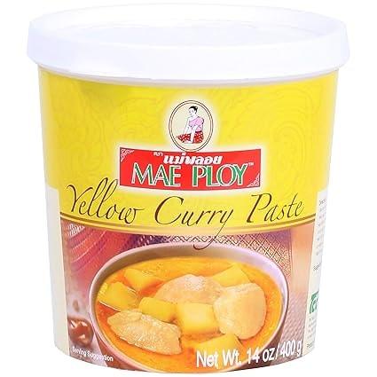 Mae Ploy Thai Yellow Curry Paste 14oz Tub