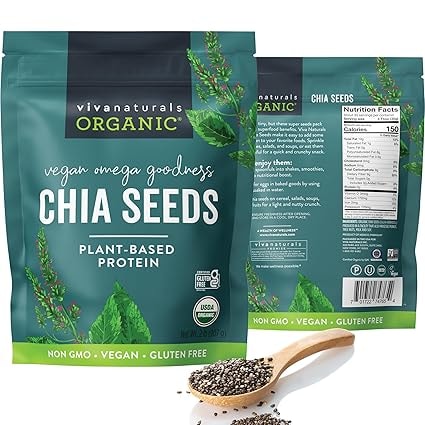 Viva Naturals Organic Chia Seeds - 32 Oz