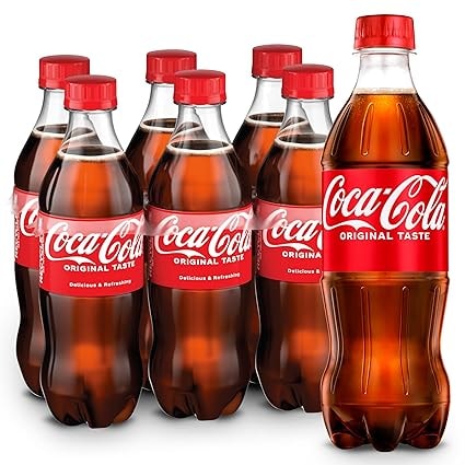 Coca-Cola Soda Bottles, 16.9 Oz, 6-Pack