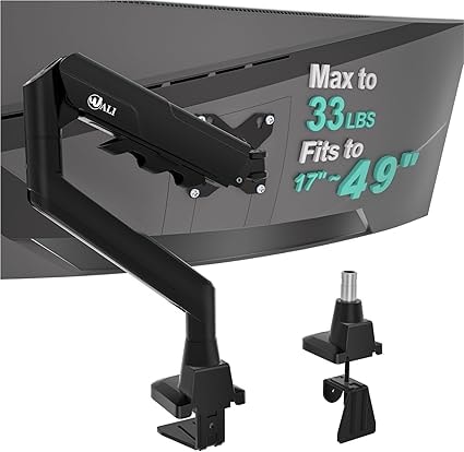 WALI VESA Single Monitor Arm with Desk Mount