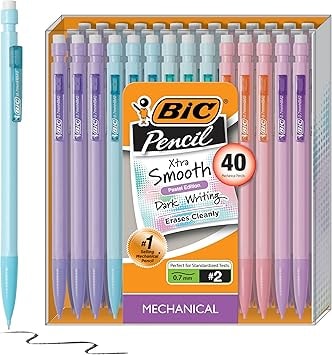 BIC Xtra Smooth Mechanical Pencils, 0.7mm, 40-Count