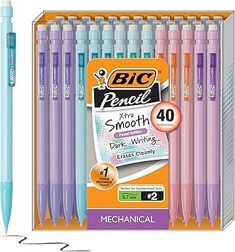 BIC Xtra Smooth Mechanical Pencils, 0.7mm, 40-Count