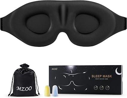 MZOO Luxury Sleep Eye Mask - Black