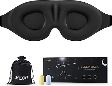 MZOO Luxury Sleep Eye Mask - Black