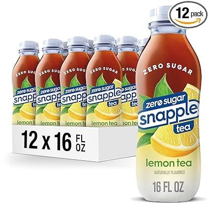 Snapple Zero Sugar Lemon Iced Tea, 16 Oz Bottles