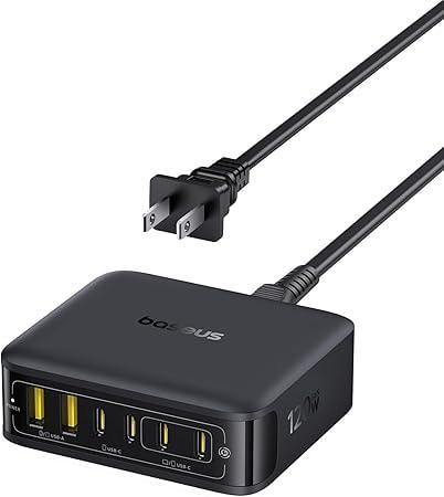 Baseus 120W 6-in-1 GaN USB-C Desktop Charging Station