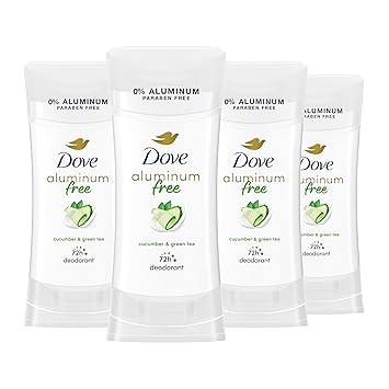 Dove 4-Pk 2.6-Oz Cucumber & Green Tea Aluminum Free Deodorant Sticks