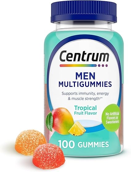 Centrum Men's Multivitamin Gummies, Tropical Flavor